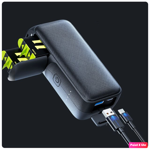 TELESIN Power Bank 10000mAH with 20W PD Fast Charging Portable Battery